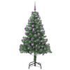 vidaXL Weihnachtsbaum mit 300 LEDs mit St&auml;nder Gr&uuml;n 180 cm PVC
