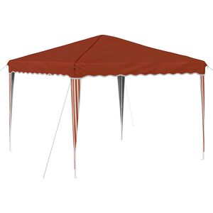 vidaXL Pop-up Partyzelt 288 x 288 x 245 cm Terrakotta Oxford-Stoff