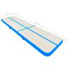 vidaXL Aufblasbare Gymnastikmatte mit Pumpe 800x100x15 cm PVC Blau