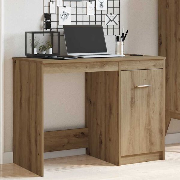 vidaXL Schreibtisch Artisan-Eiche 100x50x76 cm Holzwerkstoff