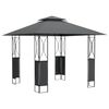 vidaXL Pavillon mit Dach Anthrazit 300x300x270 cm Stahl