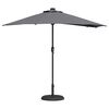 vidaXL Gartenparasol Anthrazit 294 x 150 x 223 cm Stoff