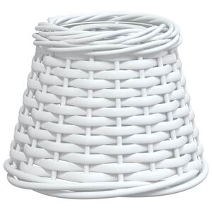 vidaXL Lampenschirm Wei&szlig; &Oslash;15x12 cm Korbweide
