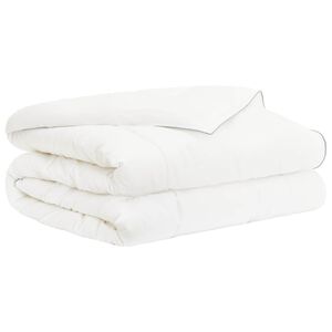 vidaXL Bettdecke TRIER 200x200 cm Sommer 140 GSM Wei&szlig; Hypoallergen