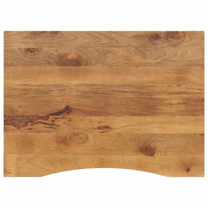 vidaXL Schreibtischplatte mit Aussparung 100x80x2,5cm Massivholz Mango