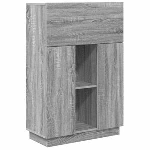 vidaXL Schreibtisch Graues Sonoma Holzwerkstoff 71.5 x 31.5 x 106.5 cm