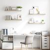 vidaXL Schwebende Wandregale 4 Stk. Eichefarben 90x23,5x3,8 cm MDF