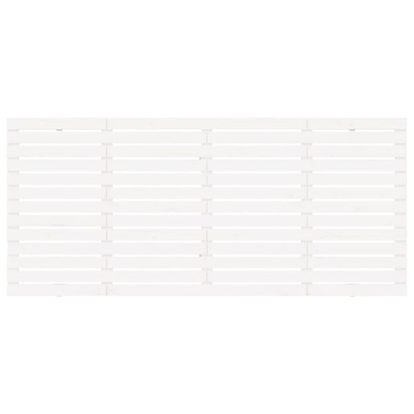 vidaXL Wand-Kopfteil Wei&szlig; 156x3x91,5 cm Massivholz Kiefer