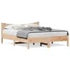 vidaXL Massivholzbett ohne Matratze 150x200 cm Kiefernholz