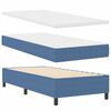 vidaXL Boxspringbett Blau und Weiß 193 x 90 x 60 cm Cordstoff