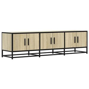 vidaXL TV-Schrank Sonoma-Eiche 150x35x41 cm Holzwerkstoff und Metall