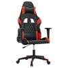 vidaXL Gaming-Stuhl mit Massagefunktion Schwarz und Rot Kunstleder
