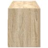 vidaXL Bad-Wandschrank Sonoma-Eiche 80x25x30 cm Holzwerkstoff
