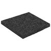 vidaXL Gummigranulat-Patiopad Schwarz 9 x 9 x 0,6 cm Gummi