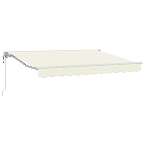vidaXL Einziehbare Markise Creme 250 x 200 cm Aluminium und Stoff