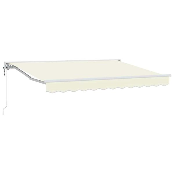 vidaXL Einziehbare Markise Creme 250 x 200 cm Aluminium und Stoff