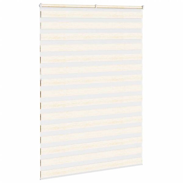 vidaXL Doppelrollo Marmorbeige 160x230cm Stoffbreite 155,9 cm Polyester