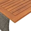 vidaXL 5-tlg. Garten-Sofagarnitur mit Kissen Grau Poly Rattan