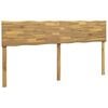 vidaXL Kopfteil mit Live Edge ROSTOCK Wei&szlig; 180 cm Massivholz Akazie