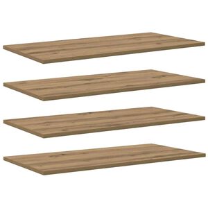 vidaXL Regalbrett 4 pcs Braun 80 x 40 x 1,5 cm Holzwerkstoff