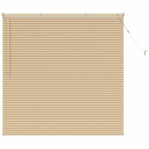 vidaXL Venetianer Jalousie Hellbraun mit Muster 150 x 160 cm PVC