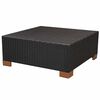 vidaXL 7-tlg. Garten-Lounge-Set mit Auflagen Poly Rattan Schwarz