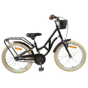 vidaXL Kinderfahrrad 20 Zoll f&uuml;r 6-11 Jahre alt Schwarz