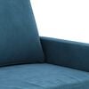 vidaXL 3-Sitzer-Sofa Blau 180 cm Samt