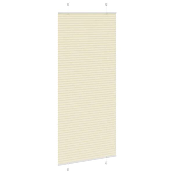 vidaXL Plissee Creme 100x200 cm Stoffbreite 99,4 cm Polyester