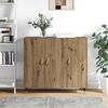 vidaXL Sideboard Artisan-Eiche 90 x 34 x 80 cm Holzwerkstoff