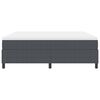vidaXL Boxspringbett Dunkelgrau und Wei&szlig; 180 x 200 cm Cordstoff