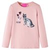 Kinder-Langarmshirt Hellrosa 116