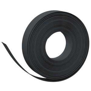 vidaXL Gartenumrandung 25 m 10 cm PE Schwarz