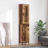 vidaXL Highboard Altholz 34,5 x 34 x 180 cm Holzwerkstoff