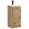 vidaXL Badezimmerschrank mit Waschbecken Artisan-Eiche