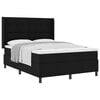 vidaXL Boxspringbett mit Matratze Schwarz 140 x 190 cm Stoff