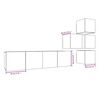 vidaXL 6-tlg. TV-Schrank-Set Grau Sonoma Holzwerkstoff