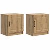 vidaXL Nachttisch 2 pcs Artisan-Eiche 43 x 34,5 x 47 cm Holzwerkstoff
