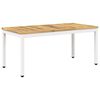 vidaXL Couchtisch Wei&szlig; 50 x 100,5 x 45 cm Massivholz Akazie