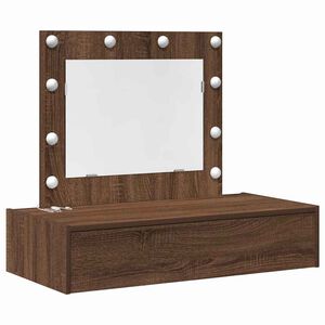vidaXL Schminktisch mit Schubladen Braun 83 x 40 x 70 cm Holzwerkstoff