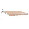 vidaXL Elektrische ausziehbare Markise Blau, Orange, Wei&szlig; 3 x 2,5 m