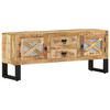 vidaXL TV-Schrank 110x30x45 cm Raues Mangoholz