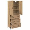vidaXL Highboard Artisan-Eiche 69,5 x 34 x 180 cm Holzwerkstoff