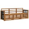 vidaXL Sofagarnituren 3 pcs Massivholz Akazie