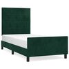 vidaXL Bettgestell ohne Matratze Dunkelgr&uuml;n 120x200 cm Samt