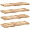 vidaXL Schweberegale 4 Stk. 100x30x4 cm Massivholz Akazie Unbehandelt