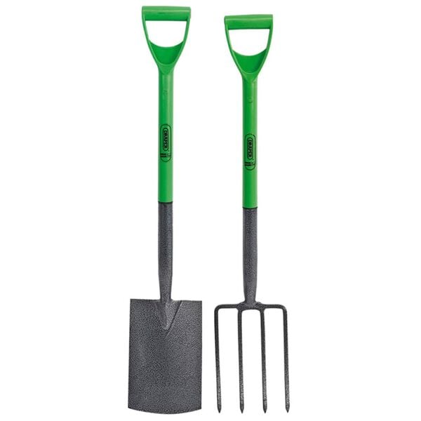 Draper Tools Gartengabel und Spaten-Set Karbonstahl 28x18 cm 16566