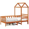 vidaXL Tagesbett Set 2 Stk. Wachsbraun Massives Kiefernholz