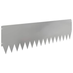 vidaXL Raseneinfassung 20 pcs 103 x 30 cm Stahl Silber