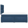 vidaXL Boxspringbett mit Matratze Blau 120x200 cm Stoff